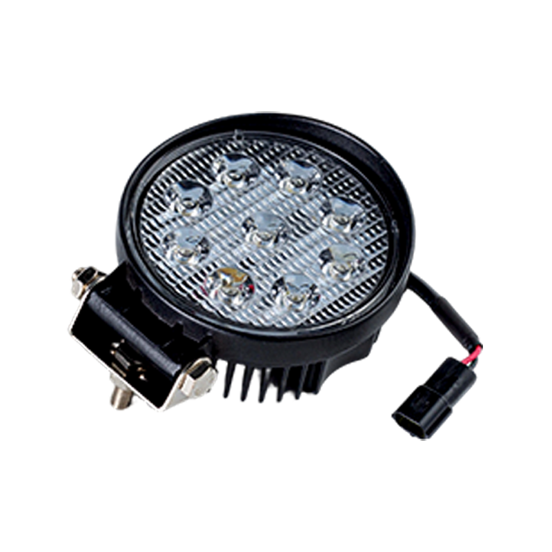 IP67 001 Vysokovýkonné 9-LED okrúhle pracovné svetlo pre priemyselné vozidlá