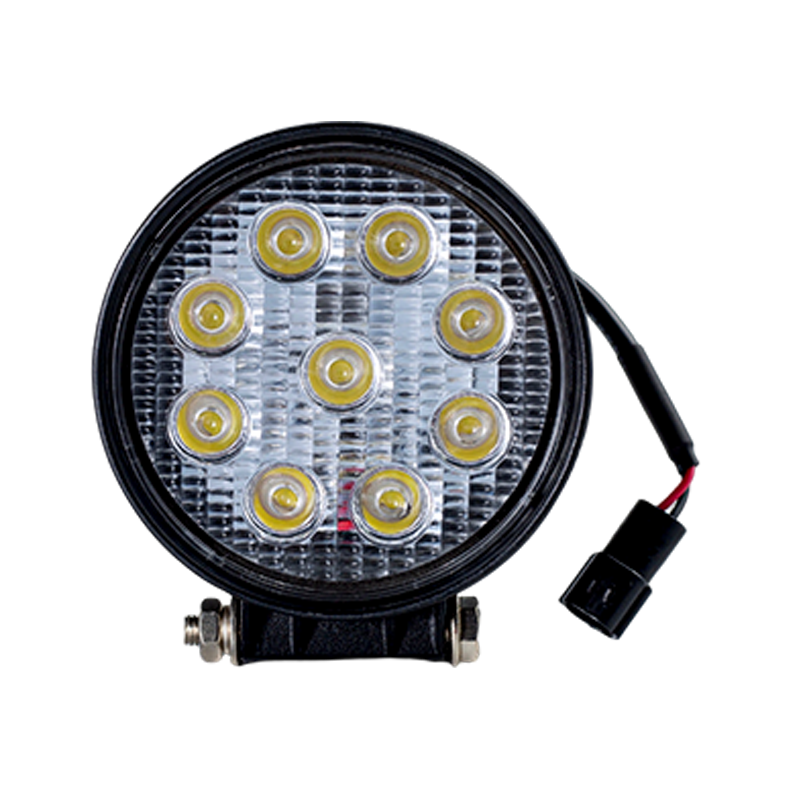 IP67 001 Vysokovýkonné 9-LED okrúhle pracovné svetlo pre priemyselné vozidlá