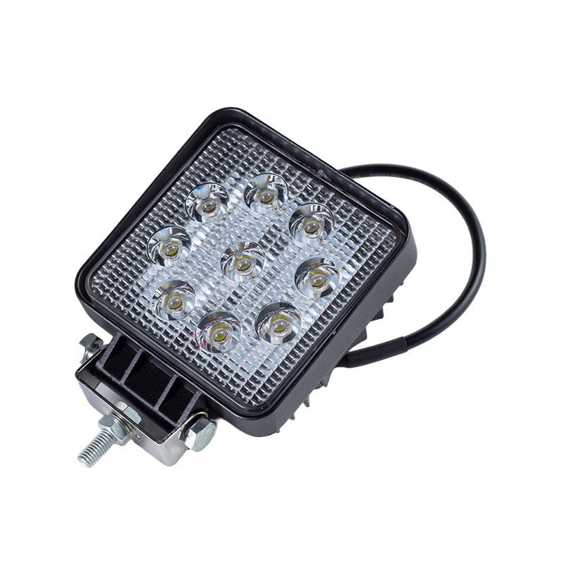 IP67 002 Vysokovýkonné 9-LED štvorcové pracovné svetlo pre priemyselné vozidlá