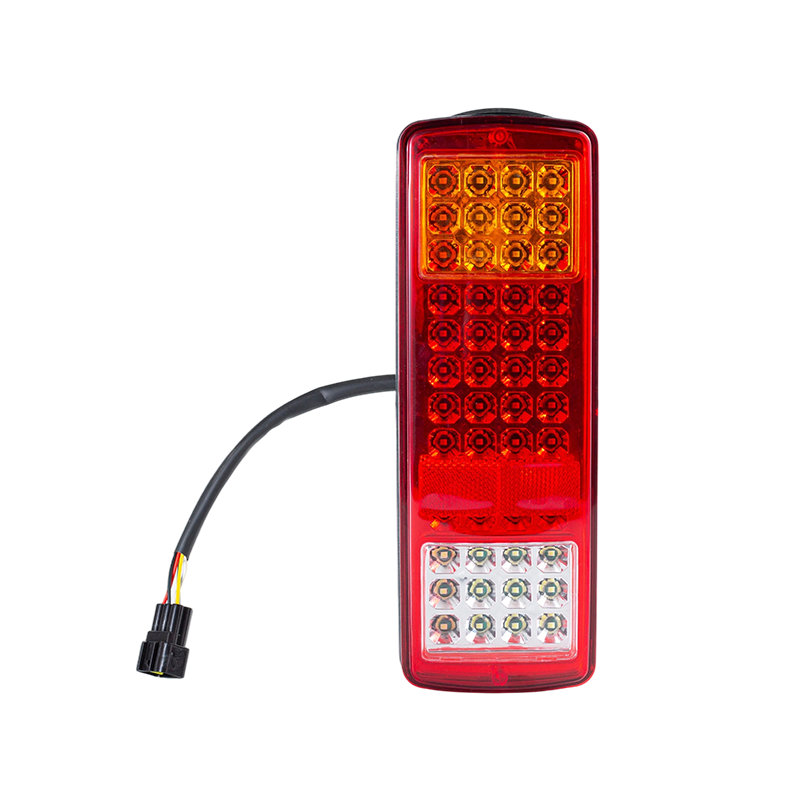 FLDJ-SSWD-002 IP55 6W DC12-24V 3-farebné integrované zadné zadné svetlo LED (ukazovateľ smeru + obrysové svetlo + spätné svetlo)