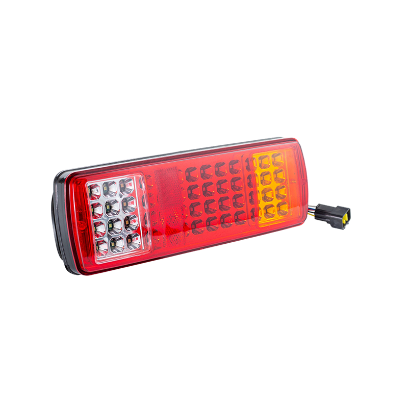 FLDJ-SSWD-002 IP55 6W DC12-24V 3-farebné integrované zadné zadné svetlo LED (ukazovateľ smeru + obrysové svetlo + spätné svetlo)