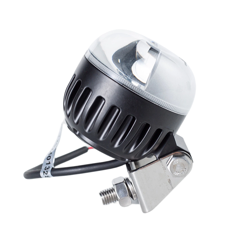 IP67 5W DC9-80V okrúhly vysokozdvižný vozík s červeným/modrým lúčom Výstražná kontrolka nebezpečnej oblasti